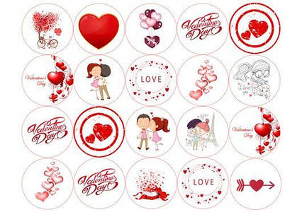 Вафельна картинка День Св. Валентина 18