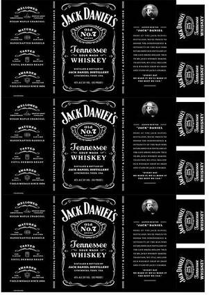 Вафельна картинка Віскі Jack Daniels 1