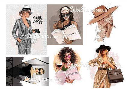 Вафельна картинка Леді