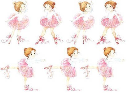 Вафельна картинка Балерина 4