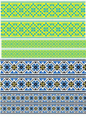 Вафельна картинка Вишиванка 3