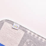 Плед дитячий бавовна BABY ТM PAPAELLA 90х120 см киця блакитна, фото 2