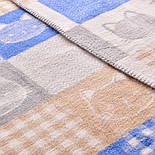 Плед дитячий бавовна BABY ТM PAPAELLA 90х120 см киця блакитна, фото 4