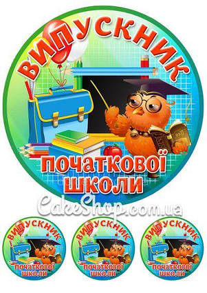 Цукрова картинка Випускник початкової школи