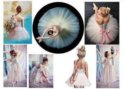 Вафельна картинка Балерина