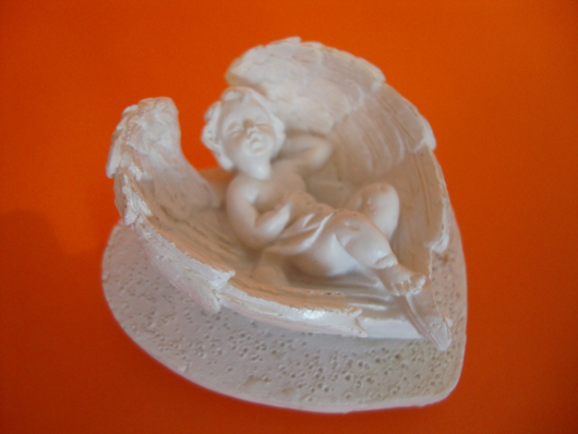 Силіконовий молд 3Д Немовля на крилах ангела малий, фото 1