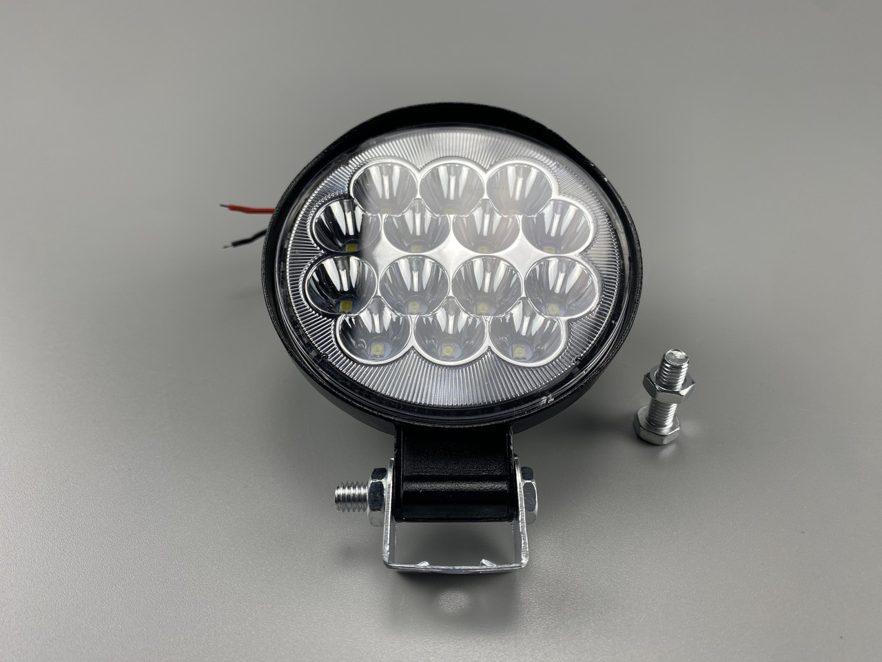 Круглая автомобильная LED фара 42W mini 14 led диодов 6500K светодиодная - фото 3 - id-p2042542598