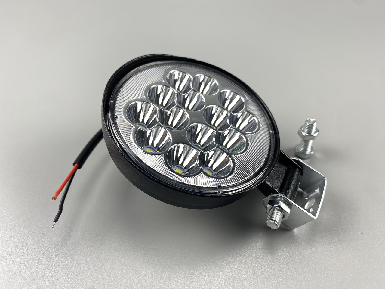 Круглая автомобильная LED фара 42W mini 14 led диодов 6500K светодиодная - фото 7 - id-p2042542598