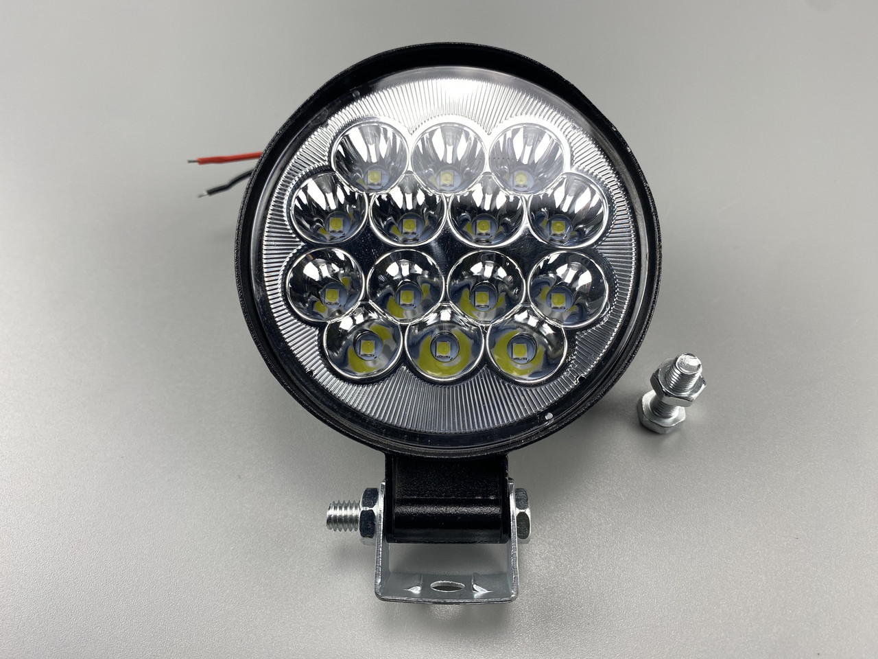 Круглая автомобильная LED фара 42W mini 14 led диодов 6500K светодиодная - фото 10 - id-p2042542598