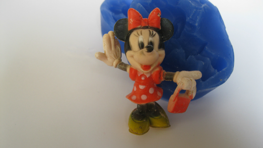 Силіконовий молд 3Д Мінні Маус з сумочкою, фото 1