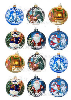 Вафельна картинка З новим роком 25