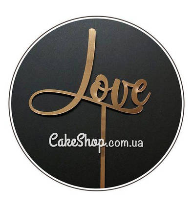 Дзеркальний топпер DZ Love золото