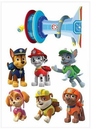 Вафельна картинка Щенячий патруль 21