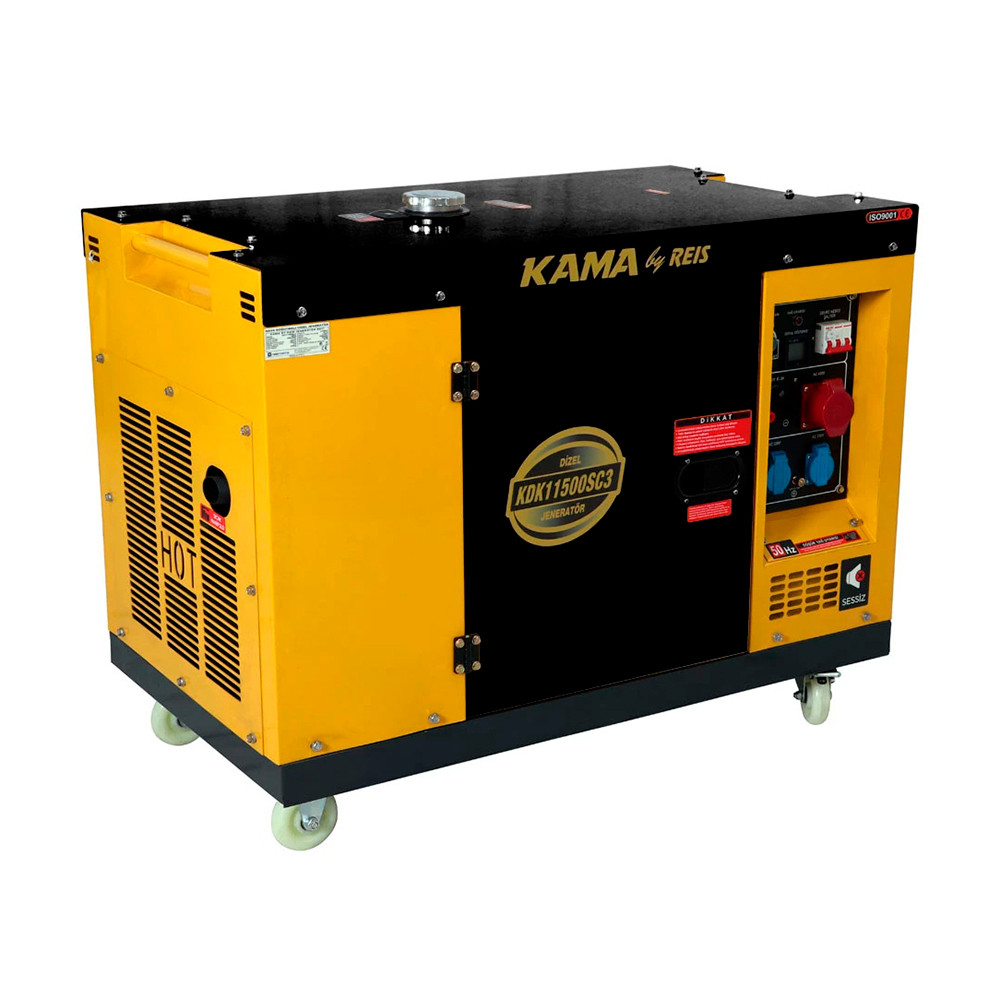 Генератор дизельний KDK11500SC3, трифазний 230/400V, 50Hz
