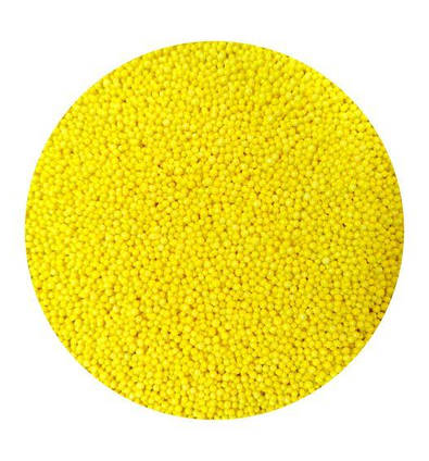 Посипка цукрова кульки Жовті 1 мм, 50 г