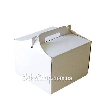 Коробка для торта Біла, 25х25х18см