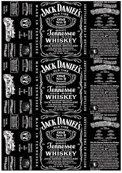 Вафельна картинка Віскі Jack Daniels 2