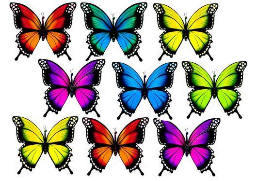 Вафельна картинка Метелики 17