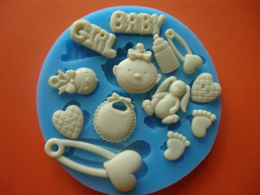 Силіконовий молд Набір дитячий № 2 (дівчинка), фото 1