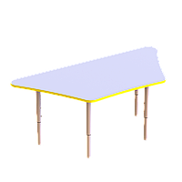 Детский стол Трапеция с регулировкой высоты ST-003 Лаванда, 1165х565
