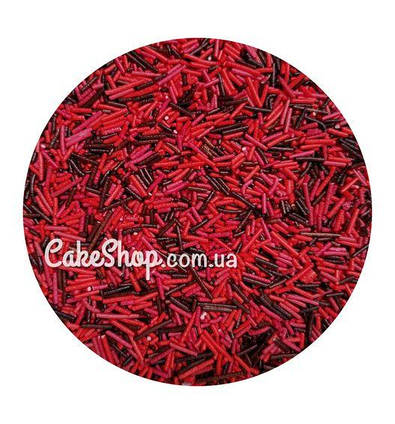 Посипка цукрова Вермішель Вишня в шоколаді, 50г