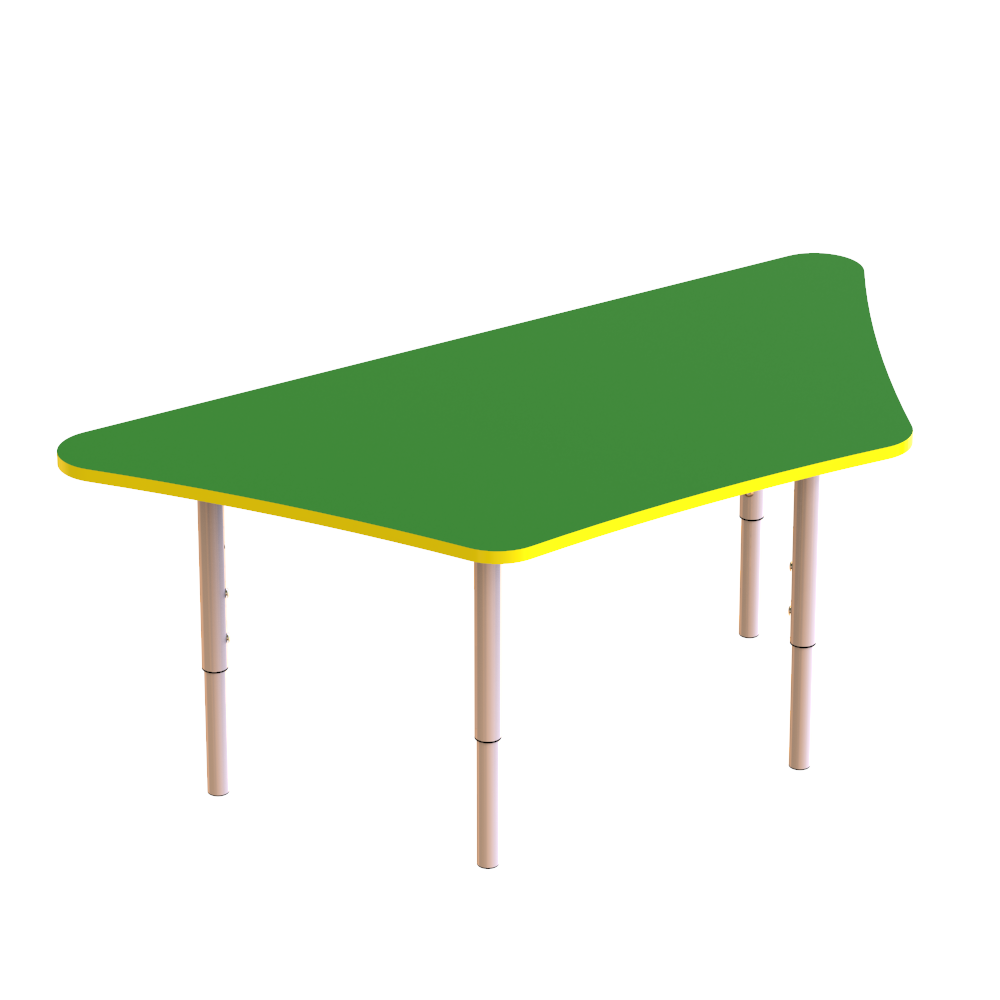 Дитячий стіл Трапеція з регулюванням висоти ST-003 Зелений, 1020х450