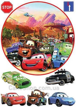 Цукрова картинка Тачки 10