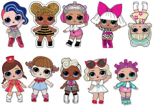 Вафельна картинка Ляльки LOL 6, фото 1