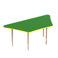 Детский стол Трапеция с регулировкой высоты ST-003 Зеленый, 1165х565