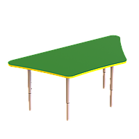 Детский стол Трапеция с регулировкой высоты ST-003 Зеленый, 1180х511