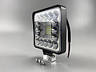 Квадратна автомобільна фара LED світлодіодна 41 led діод 6500K 9-80В додаткове освітлення авто, фото 3