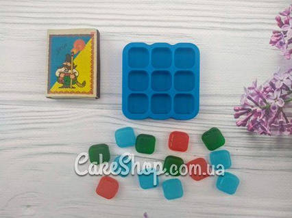 Силіконовий молд для льодяників Квадратні камені