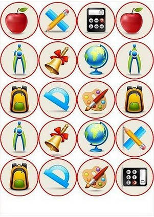 Вафельна картинка для капкейків 18