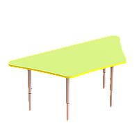 Детский стол Трапеция с регулировкой высоты ST-003 Зеленая вода, 1020х450
