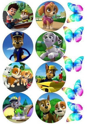 Вафельна картинка Щенячий патруль 6