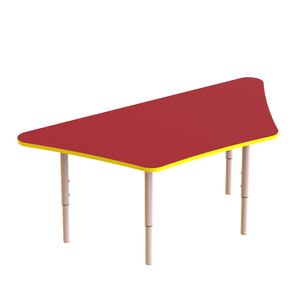 Дитячий стіл Трапеція з регулюванням висоти ST-003 Червоний, 1020х450