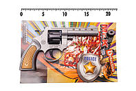Іграшковий револьвер "Mr. K" Golden Gun 237GG з пістонами sexx.com.ua