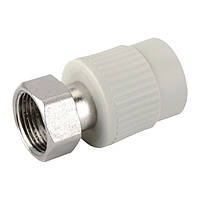 Муфта с накидной гайкой из полипропилена 20x1/2F PPR KOER K0141.PRO серая