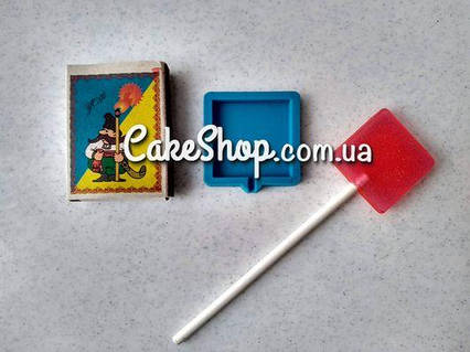 Силіконовий молд для льодяників Квадрат 3 см