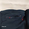 Спортивний теплий костюм FORE Туреччина темно-синій тринитка штани прямі знімний капюшон 70 бавовна, фото 6