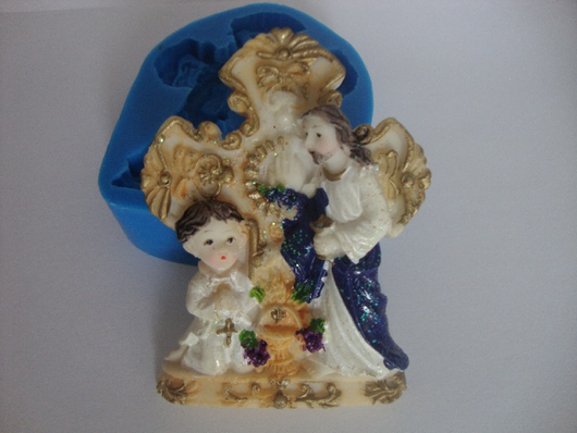 Силіконовий молд Ісус і дитина, фото 1