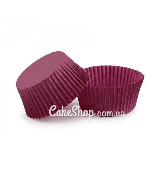 Паперові форми для цукерок і десертів 3х2, сливові 50 шт, фото 1