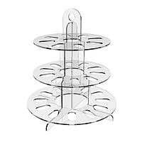 Етажерка EKOSTAR для макарун на 3 полки