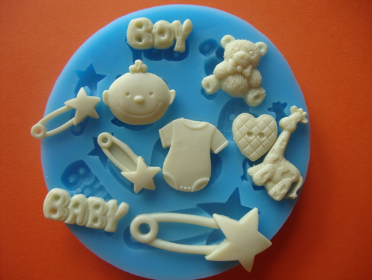 Силіконовий молд Набір дитячий № 1 (хлопчик), фото 1