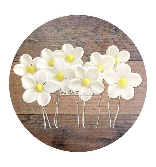 Цукрові фігурки Маргаритка з жовтою серединкою ТМ Сладо, фото 1