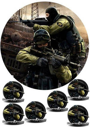 Вафельна картинка Контр Страйк 1