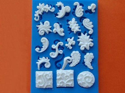 Силіконовий молд Набір вензелів 4