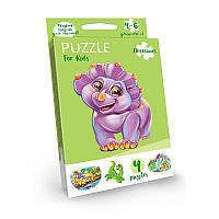 Дитячі розвиваючі пазли "Puzzle For Kids" PFK-05-12, 2 картинки (Дино) Ама