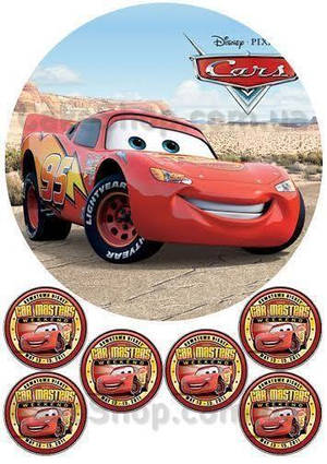 Цукрова картинка Тачки 7