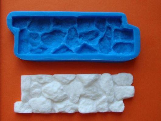 Силіконовий молд Бордюр з каменів, фото 1